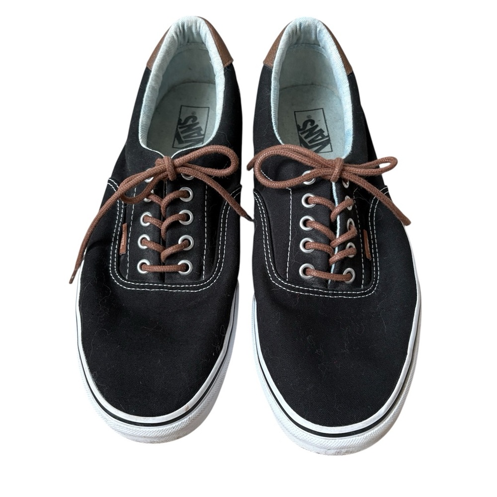 Vans Eras 59 Black Canvas Low-Top Sneakers